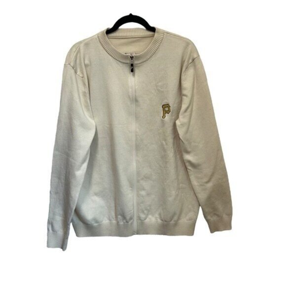 Pittsburgh Pirates Men's XL Full Zip Cardigan Sweater PNC Logo MLB Baseball SGA - Picture 1 of 7